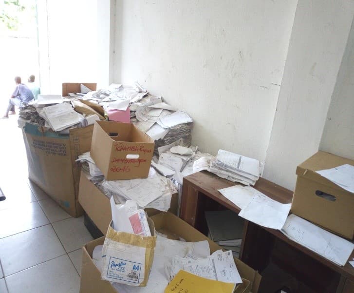Documents d’archives avant leur prise en charge